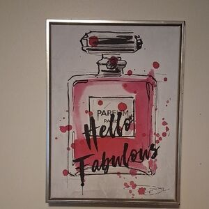 Hello Fabulous Perfume Bottle Art Print